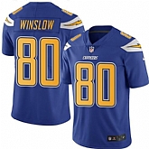 Nike Men & Women & Youth Chargers 80 Kellen Winslow Electric Blue Color Color Rush Limited Jersey,baseball caps,new era cap wholesale,wholesale hats